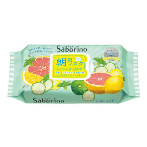Saborino 早安面膜 60秒懒人保湿面膜 限定青柠西柚味 32枚